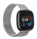 Fitbit Versa 4 Milanese Strap (Silver)