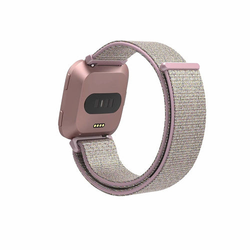 Fitbit Versa (2) nylon band (roze)