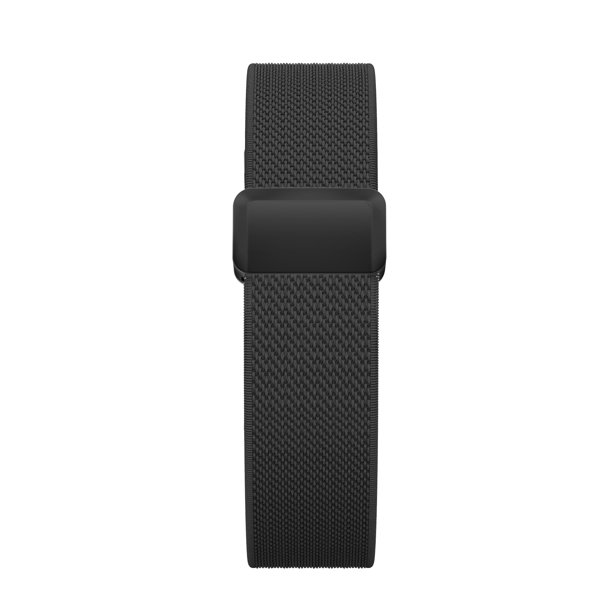Bandz Fitbit Air biceps nylon band met D-buckle (zwart)