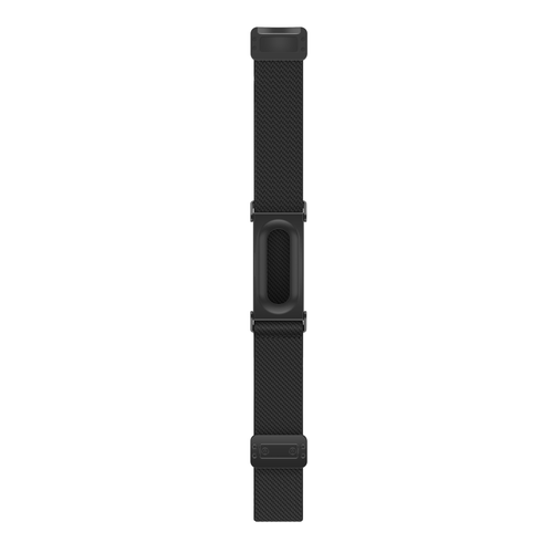 Bandz Fitbit Air biceps nylon band met D-buckle (zwart)