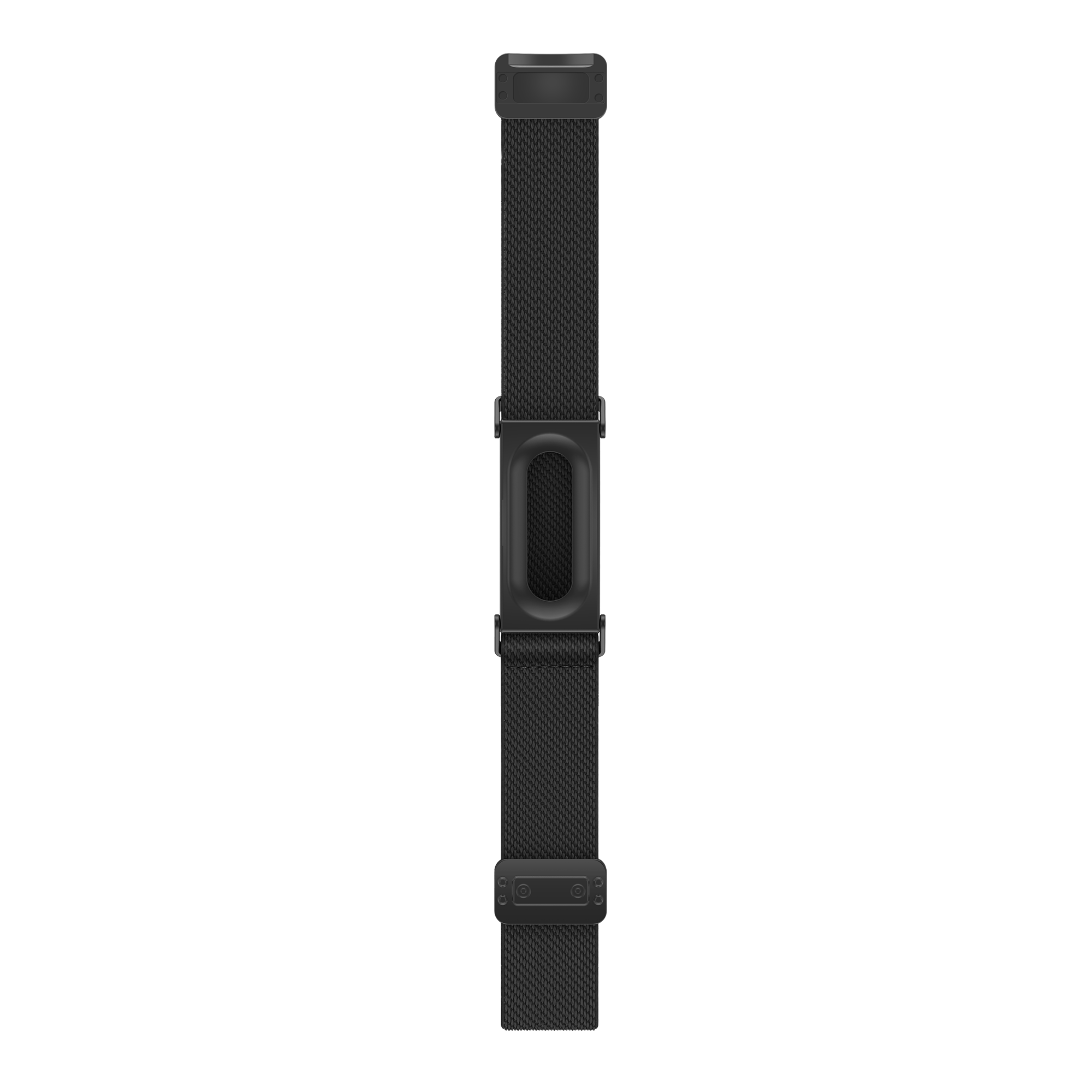 Bandz Fitbit Air biceps nylon band met D-buckle (zwart)