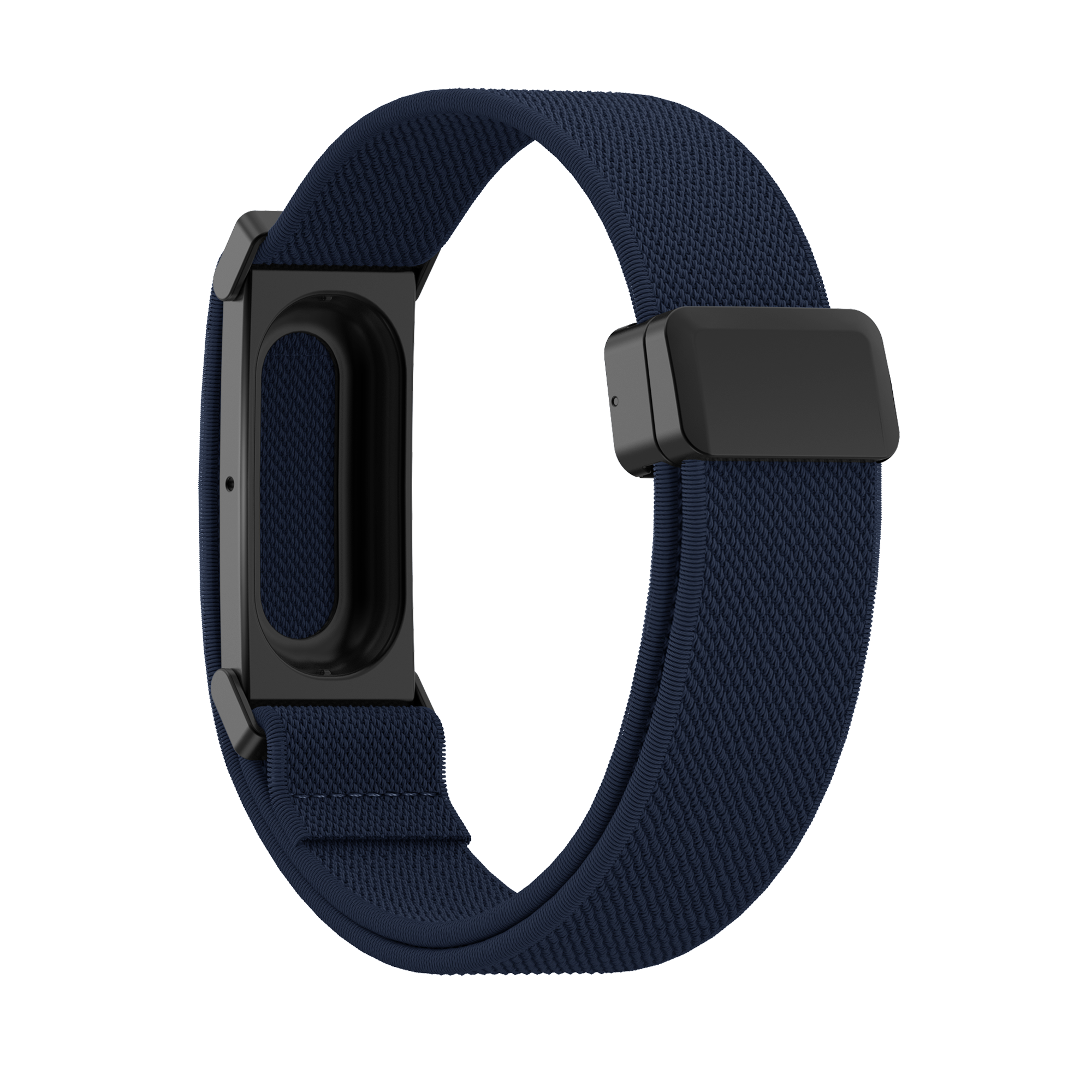 Bandz Fitbit Air biceps nylon band met D-buckle (donkerblauw)