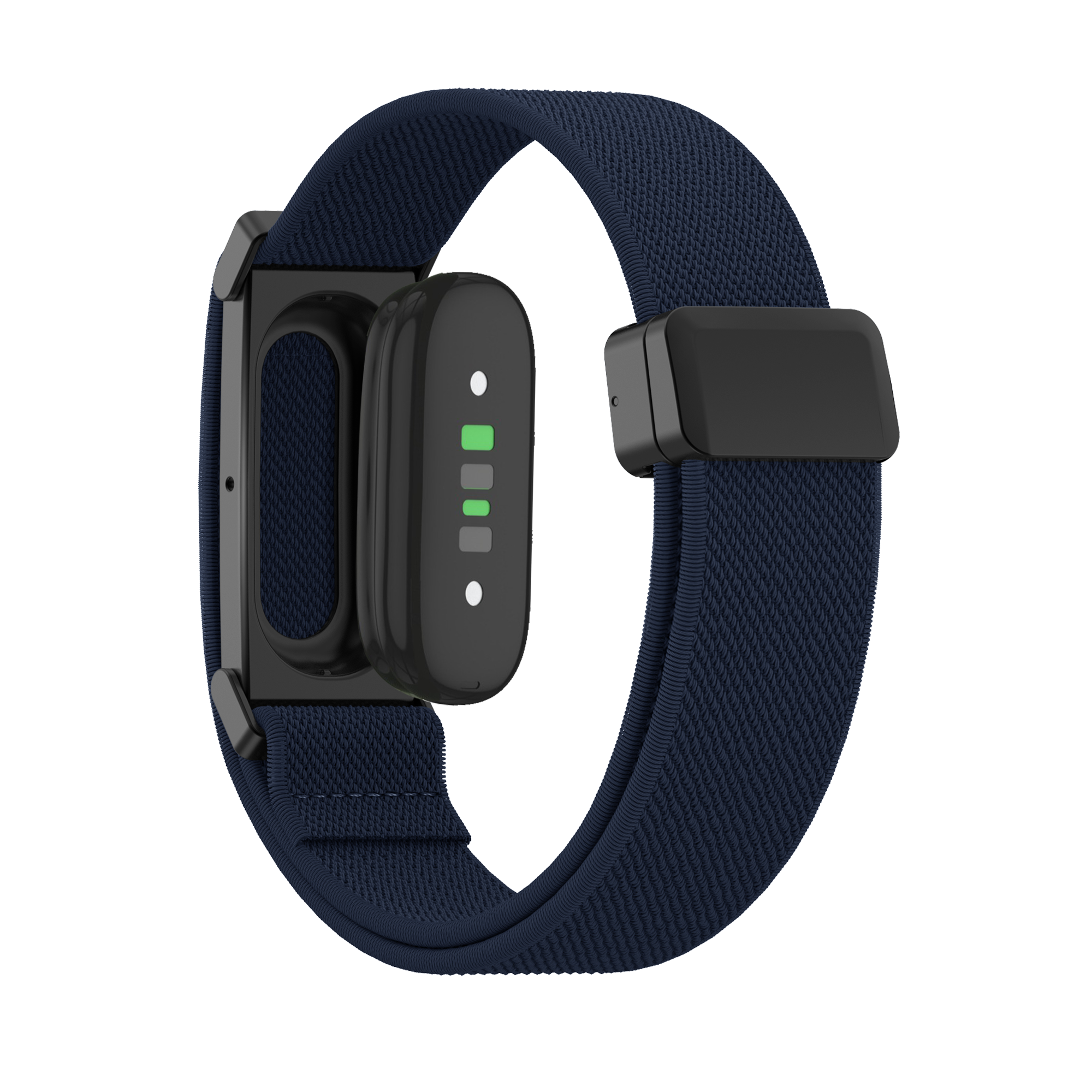 Bandz Fitbit Air biceps nylon band met D-buckle (donkerblauw)