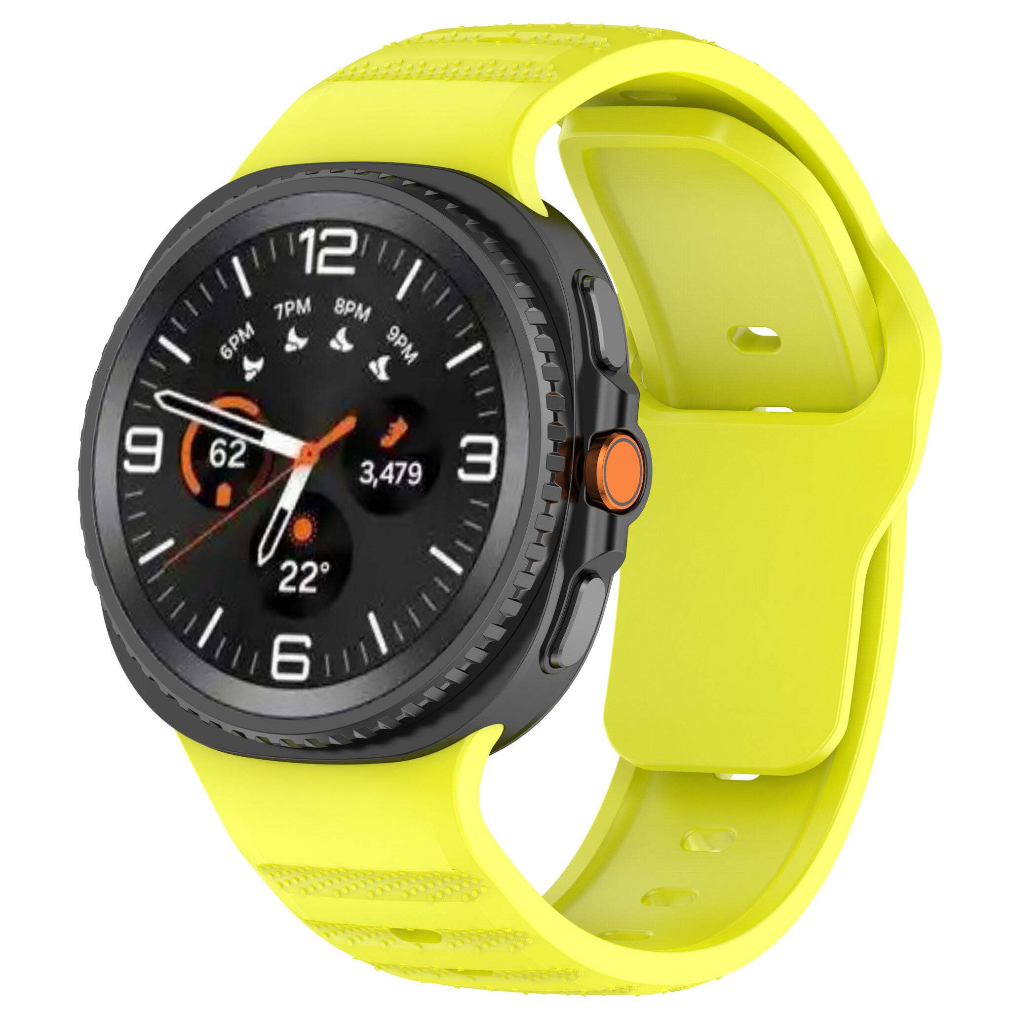 Samsung Galaxy Watch 8 - 44mm Outdoor Silicone Strap (Lime)