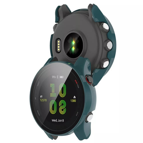 Garmin Forerunner 255 hard case met glas (groen)