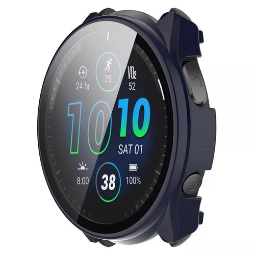 Garmin Forerunner 965 hard case met glas (donkerblauw)