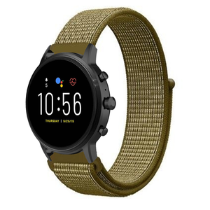 Fossil Gen 4 Explorist (HR) Nylon Strap (Olive Green)