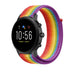 Fossil Gen 5 nylon band (regenboog)