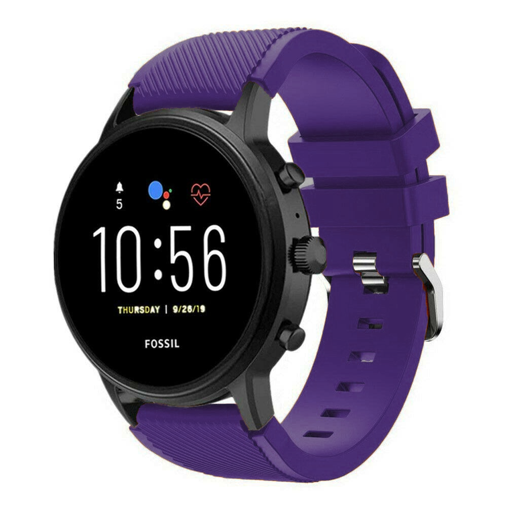 Fossil Gen 4 Explorist (HR) siliconen bandje (paars)