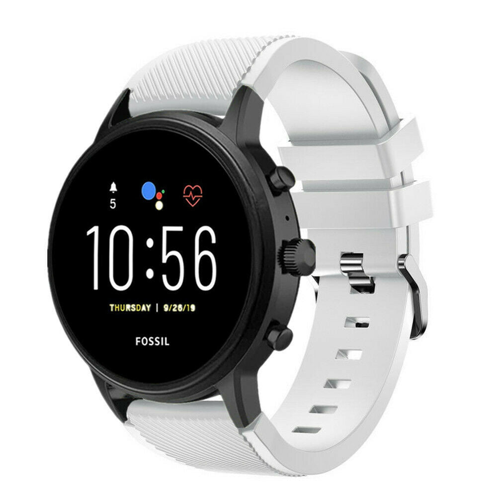 Fossil Gen 4 Explorist (HR) siliconen bandje (wit)