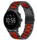 Fossil Gen 5 Steel Strap (Black/Red)