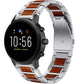 Fossil Gen 5 Wood/Steel Strap (Silver)