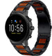 Fossil Gen 5 houten/stalen band (zwart)