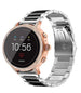 Fossil Gen 5e 42mm stalen band zilver/zwart
