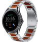 Fossil Gen 5e 44mm houten/stalen band (zilver)