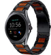 Fossil Gen 5e 44mm houten/stalen band (zwart)
