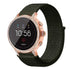 Fossil Gen 5e - 42mm nylon band (donkergroen)