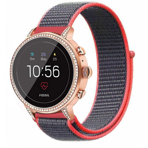 Fossil Gen 4 Venture (HR) nylon band (bright powder)