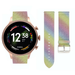 Fossil Gen 6 - 44mm leren glitter bandje (regenboog)