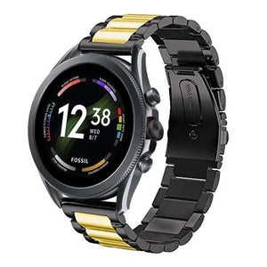 fossil-gen-6-stalen-band-zwart-goud