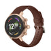 Fossil Gen 6 (42mm) leren bandje (roodbruin)