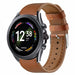 Fossil Gen 6 44mm leren bandje (strak bruin)