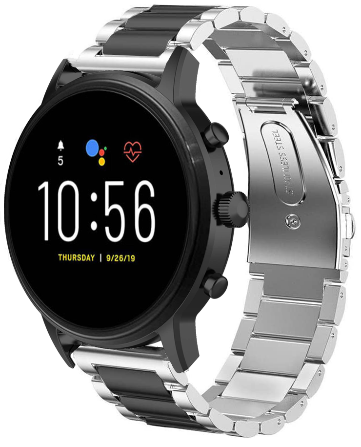 Black Fossil Explorist Strap Fossil Gen Explorist HR Smartwatch