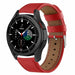 Samsung Galaxy Watch 4 Classic 46mm Leather Strap (Red)
