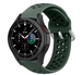 Samsung Galaxy Watch 4 Classic 42mm siliconen bandje met gaatjes (Legergroen)