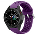 Samsung Galaxy Watch 4 Classic 42mm siliconen bandje met gaatjes (Paars)