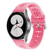 Samsung Galaxy Watch 4 44mm Patterned Silicone Strap (Bright Pink)