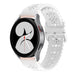 Samsung Galaxy Watch 4 44mm siliconen bandje met patroon (wit)