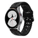 Samsung Galaxy Watch 4 44mm siliconen bandje met patroon (zwart)