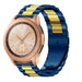 Samsung Galaxy Watch 42mm stalen band (blauw/goud)