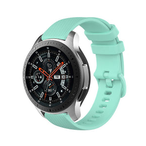 Samsung Galaxy Watch 46mm luxe siliconen bandje (aqua)