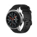 Samsung Galaxy Watch 46mm luxe siliconen bandje (zwart)