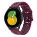 Samsung Galaxy Watch 5 40mm siliconen bandje met patroon (bordeaux)