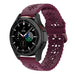 Samsung Galaxy Watch 4 Classic 46mm siliconen bandje met patroon (bordeaux)
