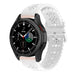 Samsung Galaxy Watch 4 Classic 46mm siliconen bandje met patroon (wit)