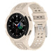 Samsung Galaxy Watch 4 Classic 46mm siliconen bandje met frame (ivoor wit)