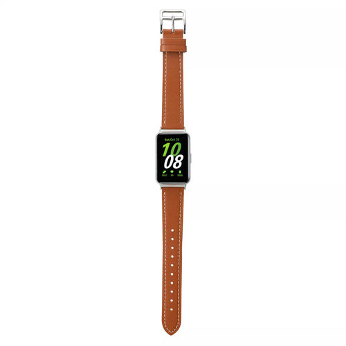 Samsung Galaxy Fit 3 leren bandje (bruin)