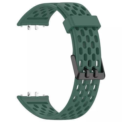 Samsung Galaxy Fit 3 ademend siliconen bandje (groen)