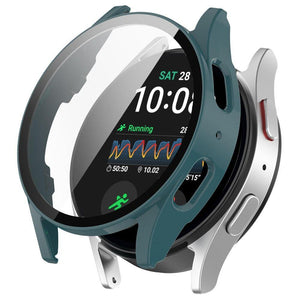 Samsung Galaxy Watch 7 44mm hard case met glas (dennengroen)