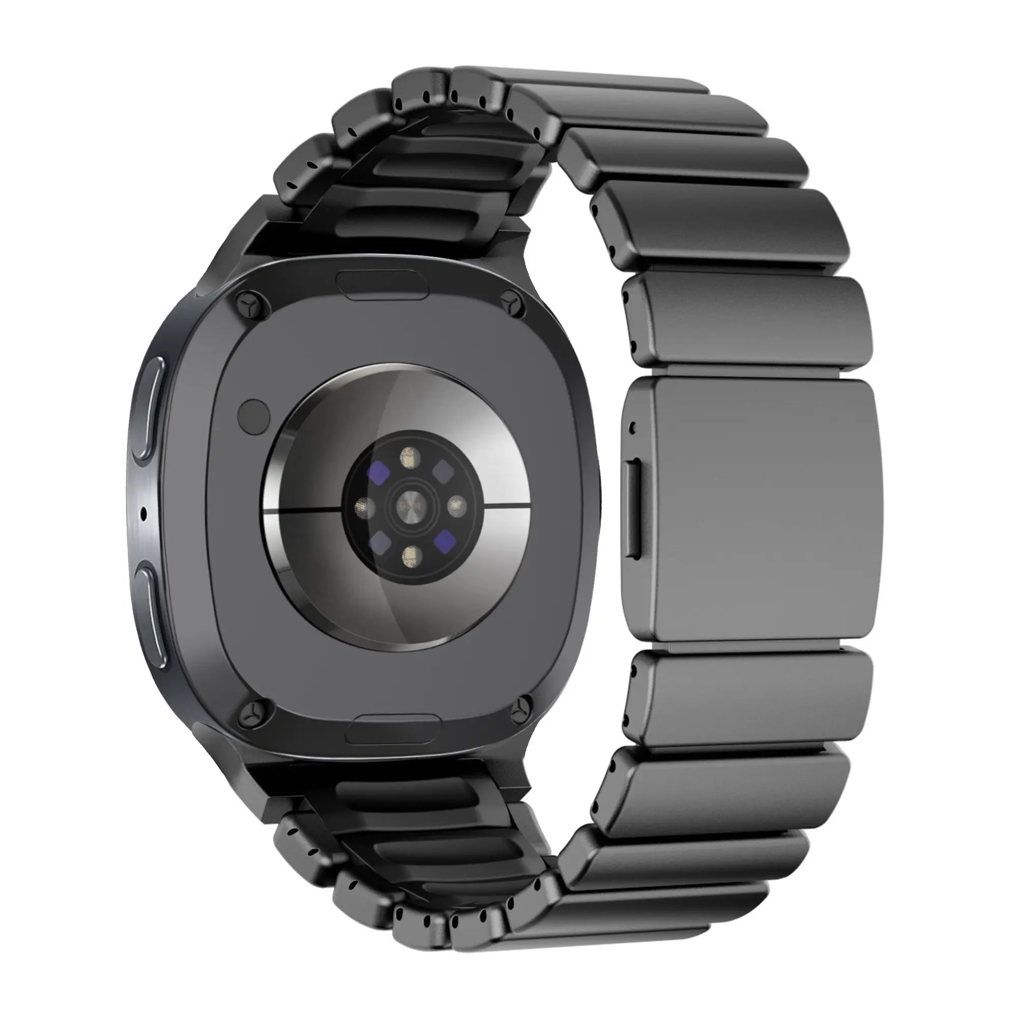 Bandz Samsung Galaxy Watch 8 - 44mm titanium band 'Hybrid' (zwart)