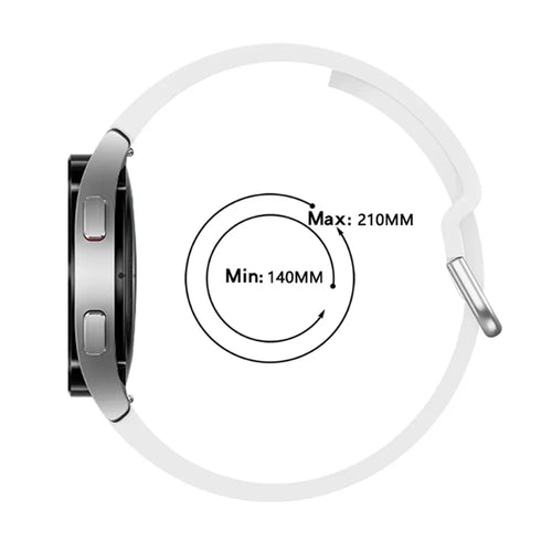 Samsung Galaxy Watch 6 - 40mm siliconen gesp band (wit)
