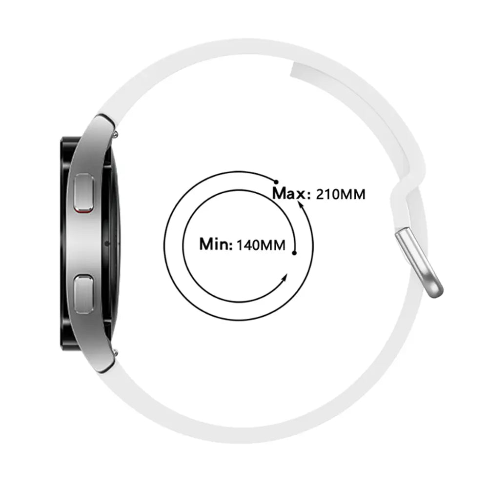 Samsung Galaxy Watch 6 - 40mm siliconen gesp band (wit)