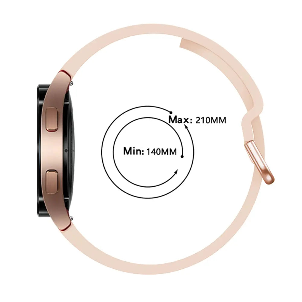 Samsung Galaxy Watch 6 - 40mm Buckled Silicone Strap (Pink Sand)