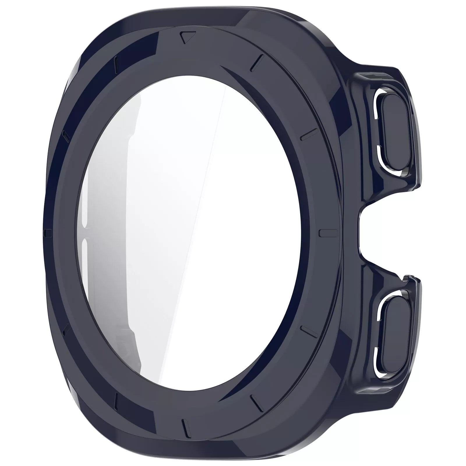 Samsung Galaxy Watch Ultra hard case met glas (donkerblauw)