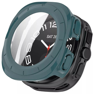 Samsung Galaxy Watch Ultra hard case met glas (dennengroen)