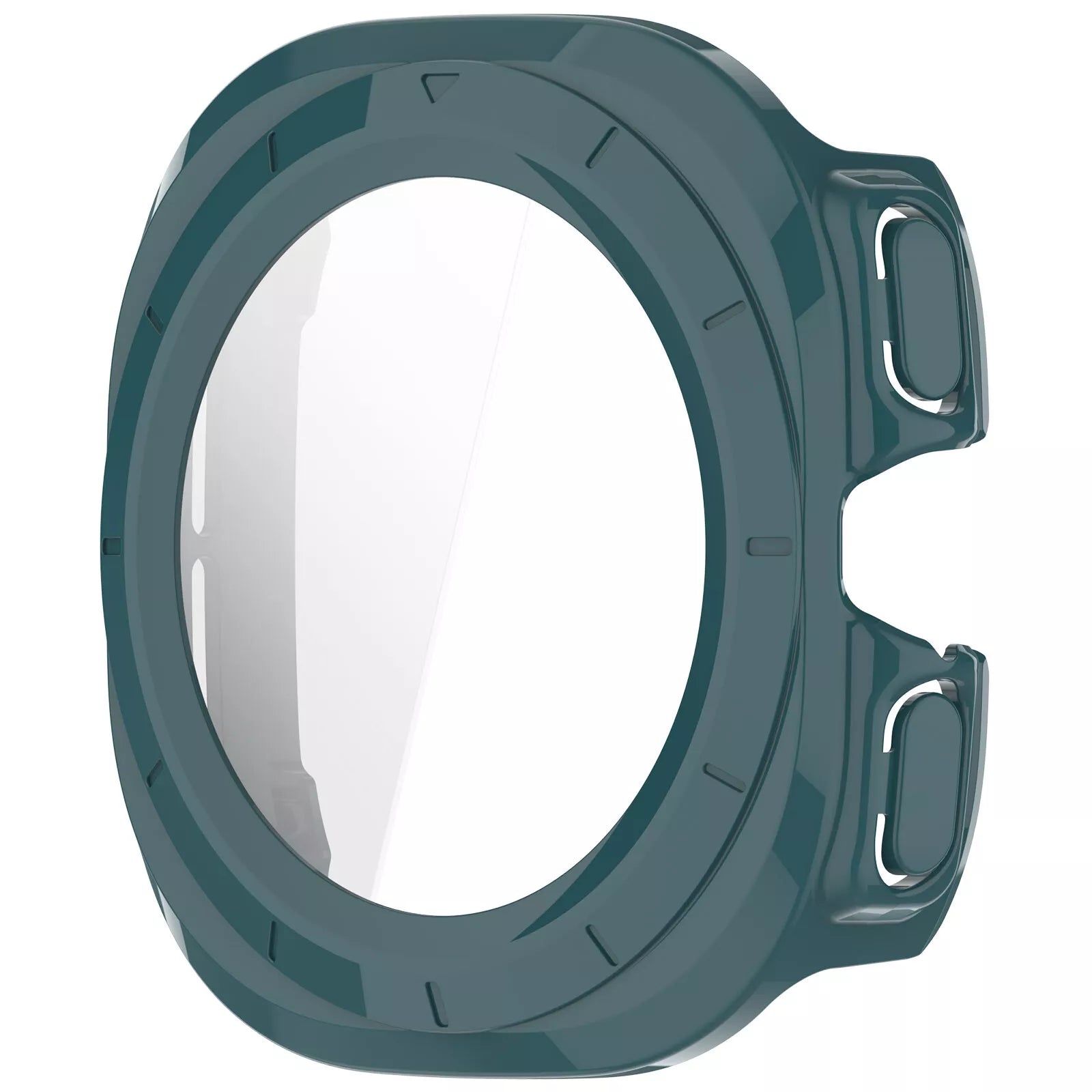 Samsung Galaxy Watch Ultra hard case met glas (dennengroen)